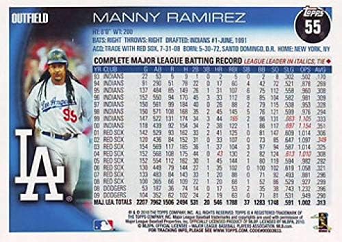 2010 Topps 55 מני רמירז לוס אנג'לס דודג'רס MLB כרטיס בייסבול NM-MT