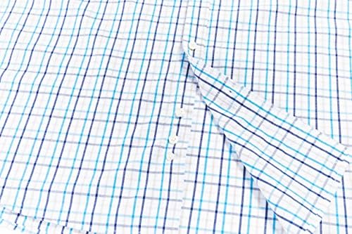 משאבה כפולה חולצות גדולות וגבוהות לגברים כפתור שרוול ארוך למטה חולצות מגודל XL ל 6XL כותנה