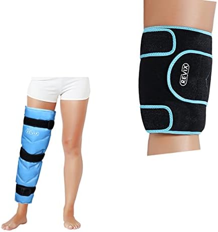 Revix חבילת קרח גדולה לפציעות ניילון קרח ג'ל לשימוש חוזר לחבילת רגליים וקרח לפגיעה בברך ניילון קרח לשימוש