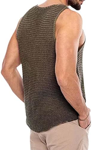 גברים יואסיי סורגים גופייה רואים דרך אימון ייחודי מזדמן חולצות חילצות חדר כושר חולצות כושר