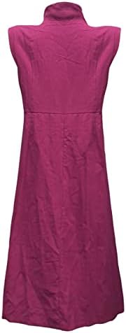 שמלת מיאשוי נשים שרוול ארוך V צוואר כפתור חזה יחיד עיצוב כיס שמלות מרובות צבע סרוג לנשים