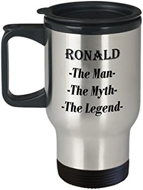 רונלד - האיש המיתוס מתנת ספל קפה מדהים של האגדה - ספל נסיעות 14oz