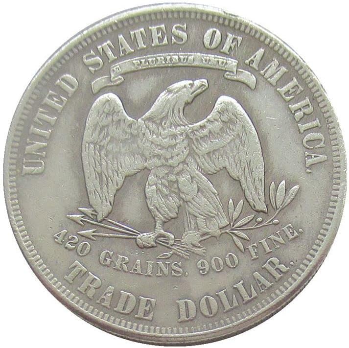 ארהב $ 1 קח פרח 1882 מטבע זיכרון מצופה מכסף מטבע זיכרון