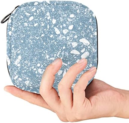 כחול מרקם ציור מפית סניטרית אחסון תיק נייד תקופת ערכת תיק כרית שקיות עבור תקופת וסת כוס תיק עם רוכסן