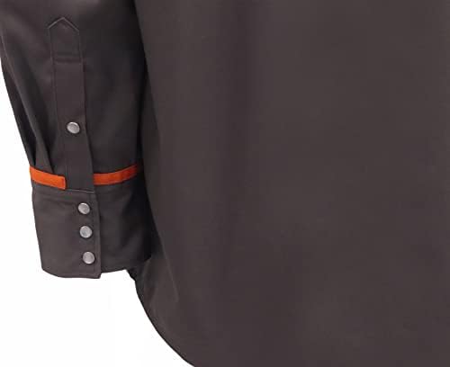 חולצות פרג בוקומל לגברים עמידות בפני להבה משקל קל NFPA2112 מעכב אש חולצת ריתוך מים ודוחה שמן גימור