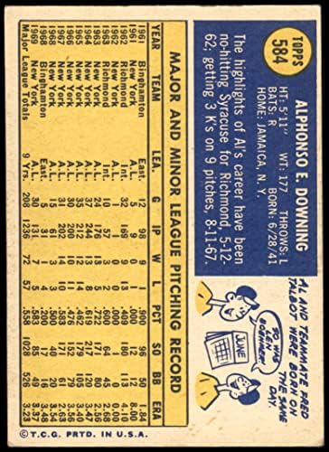 1970 Topps 584 Al Downing Oakland Athletics VG Athletic