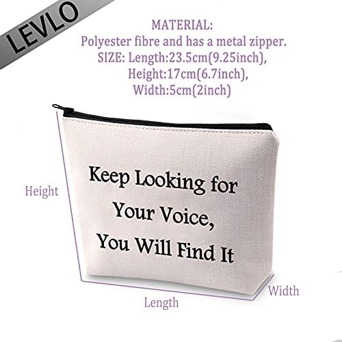 Levlo מתנות דיבור מצחיקות תמשיך לחפש את קולך תמצא את זה תיקי איפור מתנה להערכה של דיבור
