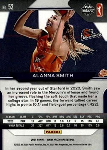 2021 PANINI WNBA PRIZM 52 ALANNA SMITH PHOENIX כרטיס מסחר בכדורסל מרקורי