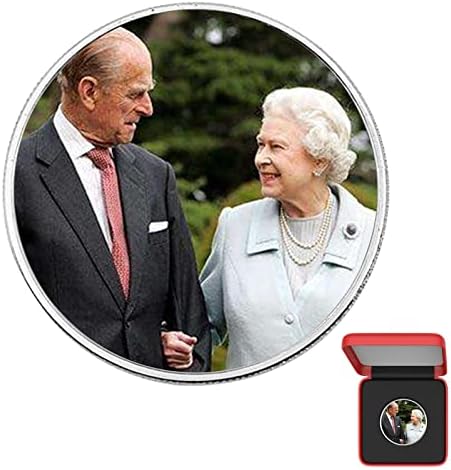 מלכת A/R מטבע זיכרון אליזבת השנייה, מטבעות זיכרון בריטים מתכתיים עם דיוקן מלכה חיה 2022 מתנת מזכרת למטבע