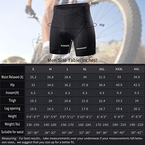 סוק ספורט גברים של רכיבה על אופניים תחתוני מכנסיים 4 ד מרופד אופני אופניים אוניית מכנסיים קצרים עם אנטי