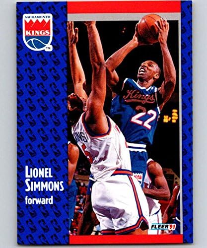 1991-92 פלייר סדרה 1 כדורסל 179 ליונל סימונס סקרמנטו קינגס רשמי כרטיס מסחר ב- NBA