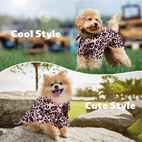טימואי הדפס מנומר קיץ כלב בגדי משי רך כלב חולצה עבור קטן כלב חתול גור צ ' יוואווה מקסים לובש אופנתי
