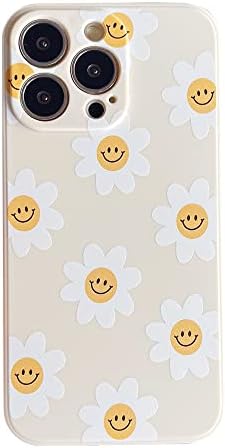 מארז טלפון פרחים חמנית חיוך חמנית לאפלא iPhone 14 Pro Max כיסוי רך סיליקון חלק לאייפון 14promax - 6.7