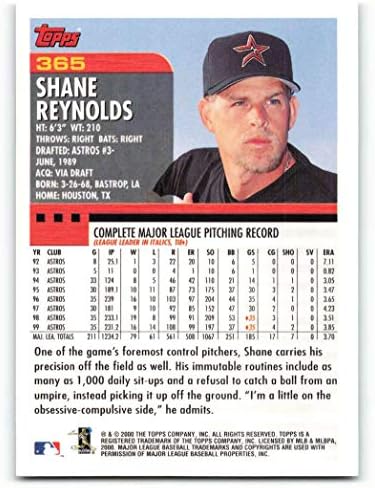 2000 Topps 365 Shane Reynolds NMMT Astros