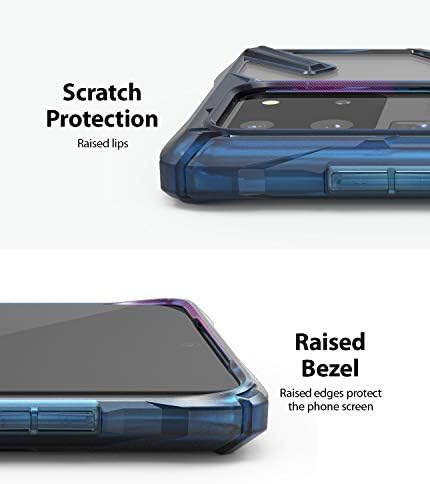 RINGKE FUSION -X תואם ל- Galaxy S20 Ultra Case 5G, ברורה גב כבד כבד אטום הלם TPU מחוספס כיסוי טלפון