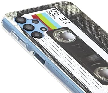 מארז טלפון של Stinfiztol תואם לגלקסי A32 5G Case, Cassett Cassett Cassette מסוג שנות ה -80 מכסה TPU