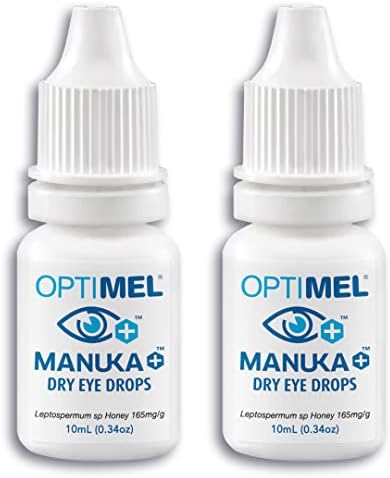 אופטימיל מנוקה+ דבש טיפות עיניים יבשות, לחות ולהקל על תסמינים של עין יבשה כרונית, שחזור נוחות העיניים,