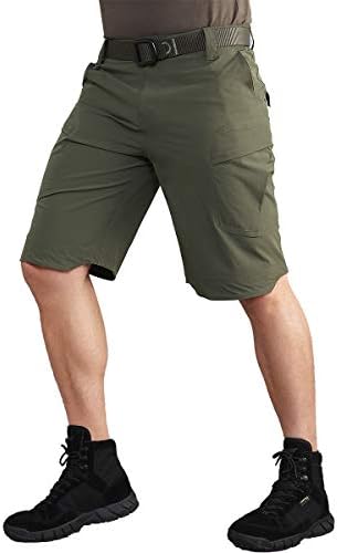 מכנסיים קצרים טקטיים יבש של גברים קרוווריים, מכנסיים קצרים טקטיים קלים משקל קל משקל חיצוני מכנסי מטען