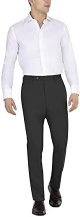 מכנסי חליפת גברים של דקני, מוצק שחור, 34 ואט על 32 ליטר