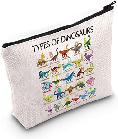 לבלו דינוזאורים אלפבית א-ת קוסמטי איפור תיק דינוזאורים מאהב בהשראת מתנה סוגים של דינוזאורים איפור רוכסן