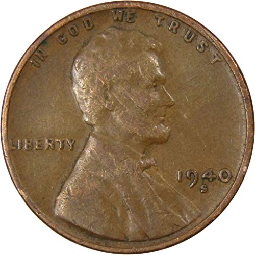 1940 S Lincoln Cent Cent Ag על פרוטה ברונזה טובה 1C מטבע אספנות
