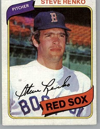 1980 Topps 184 Steve Renko DP Boston Red Sox MLB Baseball Base מסחר