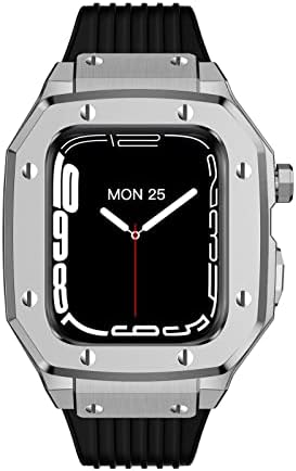 אזאנו ללהקת Apple Watch סדרה 6 44 ממ סגסוגת שעון מארז 45 ממ 42 ממ מסגרת מתכת שינוי אביזרים אביזרים ערכת