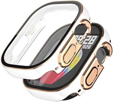 Ilazi עבור Apple Watch Ultra 49 ממ Smartwatch מגן מסך מחשב זכוכית+מארז פגוש אביזרים מחוסמים iWatch Series