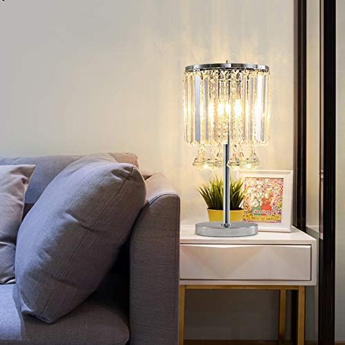 GUOCC מודרני אמריקאי פשוט פוסט -מודרני אור יוקרה מנורה מנורה ברזל אמנות גביש תליון צבע צלול E14 מנורה