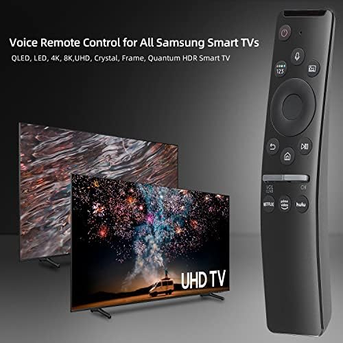 Gvirtue קולי אוניברסלי שלט רחוק לסמסונג חכם טלוויזיה LED QLED 4K 8K 8K מסגרת קריסטל UHD HDR טלוויזיות