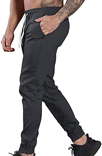 מכנסי מסלול של דיאגו לגברים קרסול הדוק אופנה כושר מזדמן בכושר רגיל מכנסי מכנס ספורט ספורטיבי אימון כושר