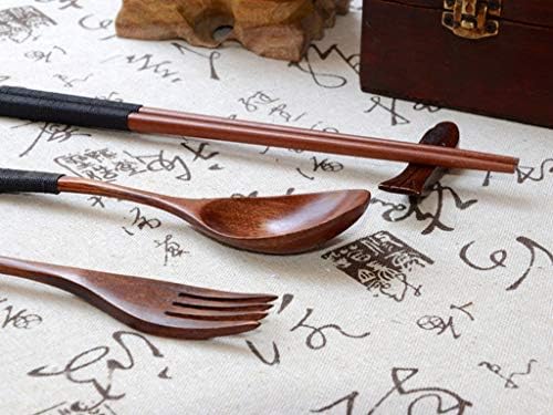 כלי שולחן עץ סיני כף מתנה וינטג