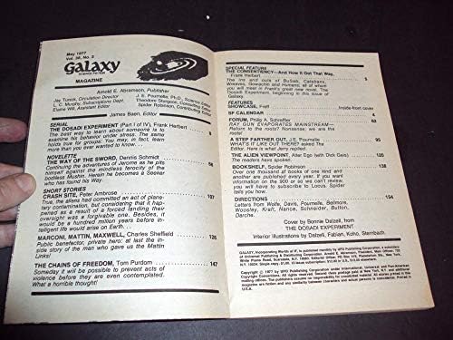גלקסיה מאי 1977 פרנק הרברט ניסוי דוסאדי, צ ' ארלס שפילד